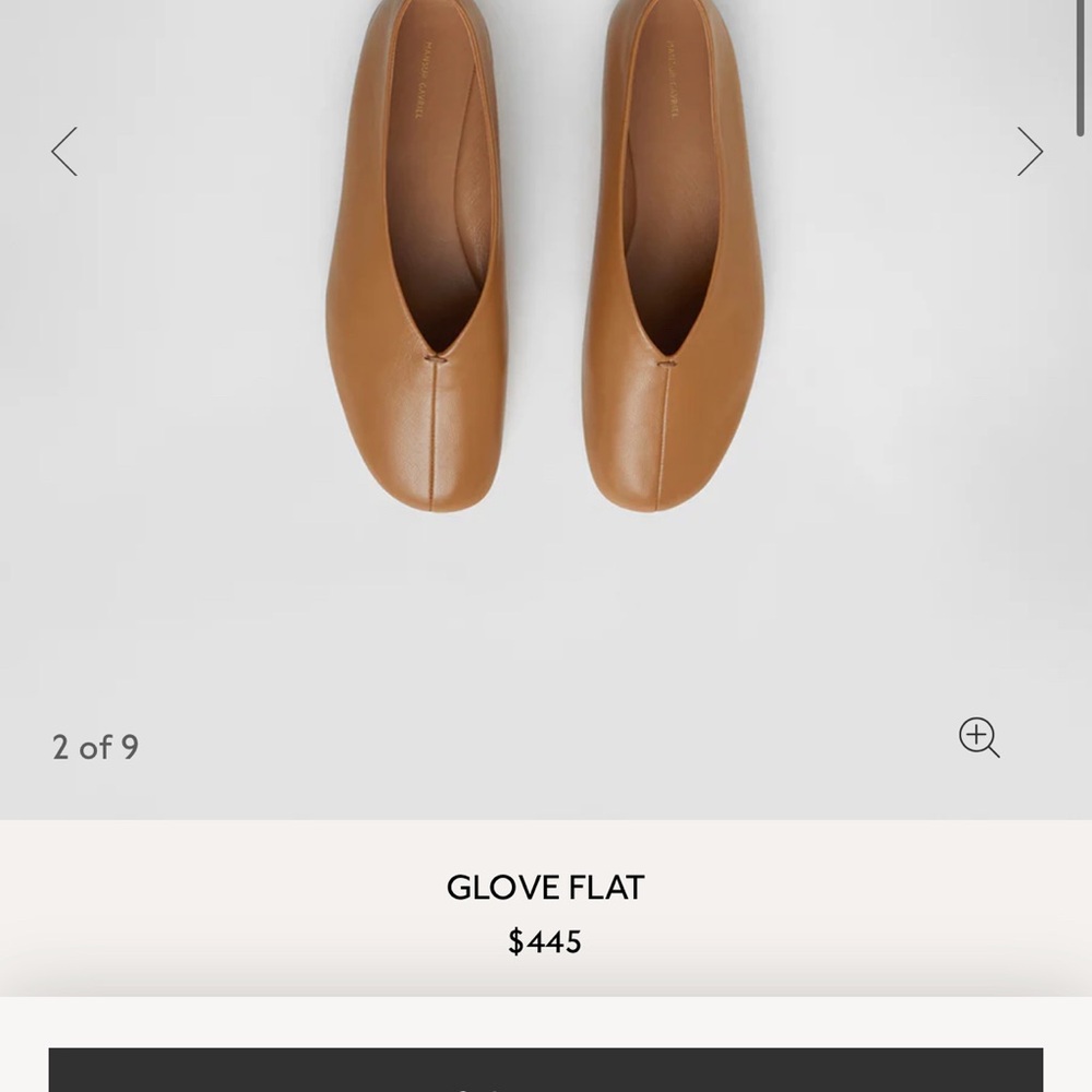 Brown Glove Flat Shoes
